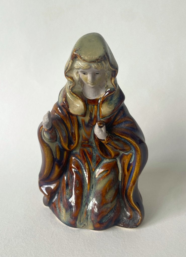 Vintage keramieken beeldje Maria, Rimini Italy, Ophalen of Verzenden, Zo goed als nieuw, Religie