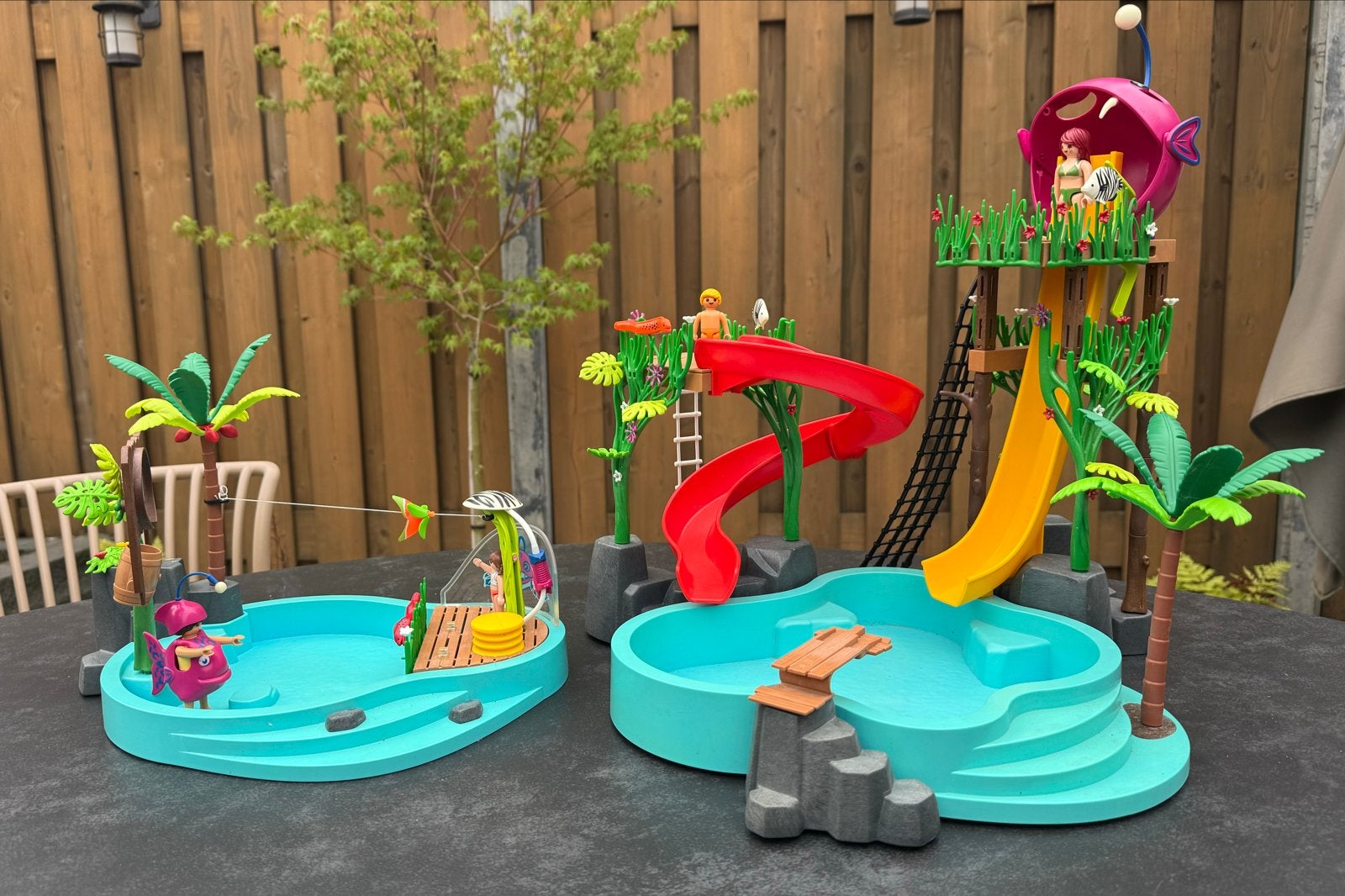 Playmobil Family Fun Waterpark 70609 + 70610, Ophalen of Verzenden, Zo goed als nieuw, Jongen of Meisje