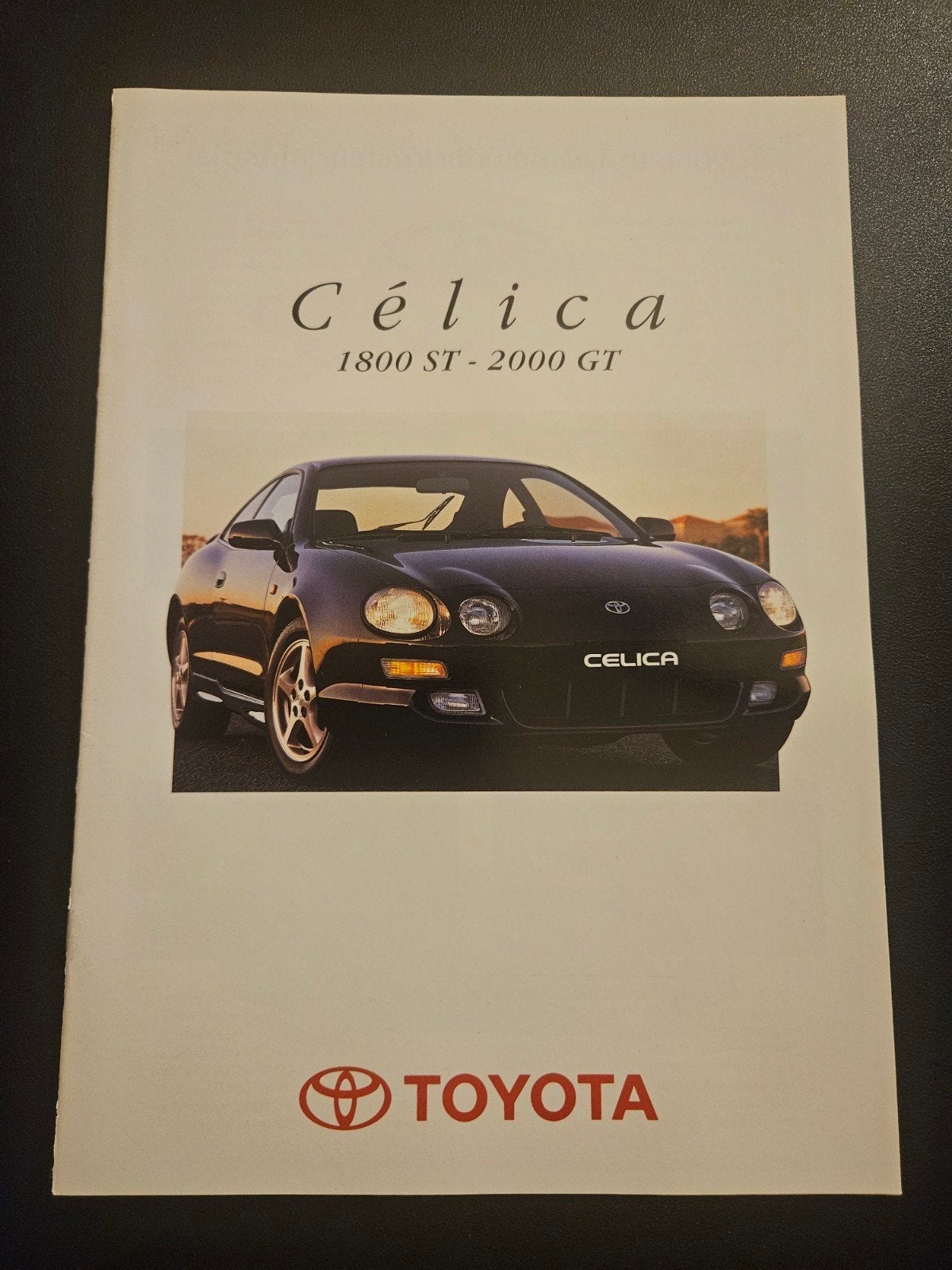 Brochure Toyota Celica 1800 ST / 2000 GT 1996, Ophalen of Verzenden, Zo goed als nieuw, Toyota