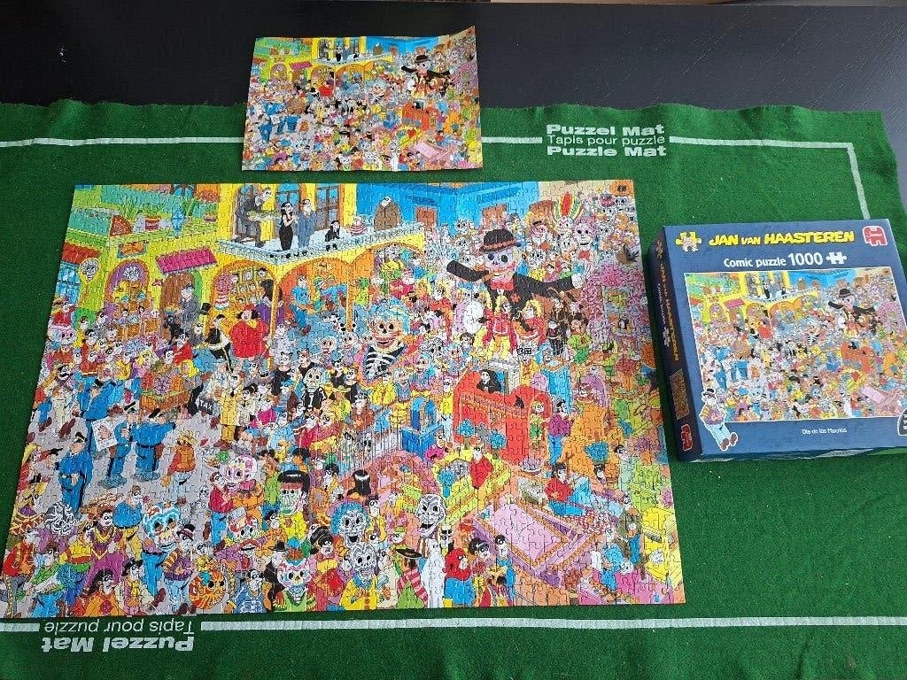 Jan van Haasteren - dia de los muertos, Ophalen of Verzenden, 500 t/m 1500 stukjes, Zo goed als nieuw, Legpuzzel