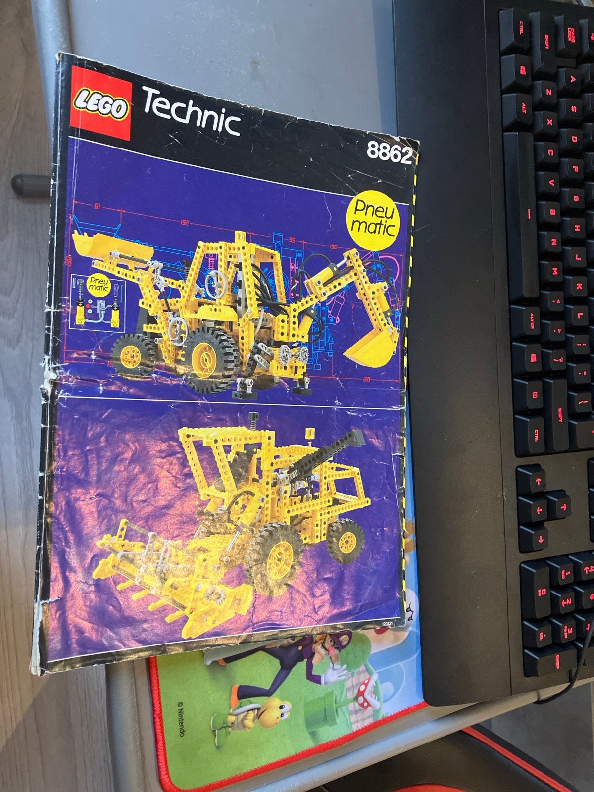 Lego Technic 8862 Pneumatic Graafmachine Handleiding, Gebruikt, Lego, Accessoire, Ophalen of Verzenden