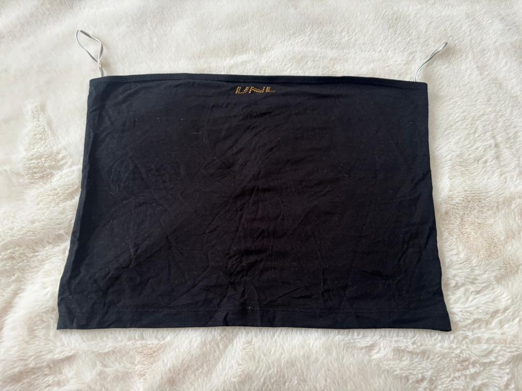 Vanilia bandeau top. Zwart. Maat M, Zwart, Ophalen of Verzenden, Gedragen, Maat 36 (S)