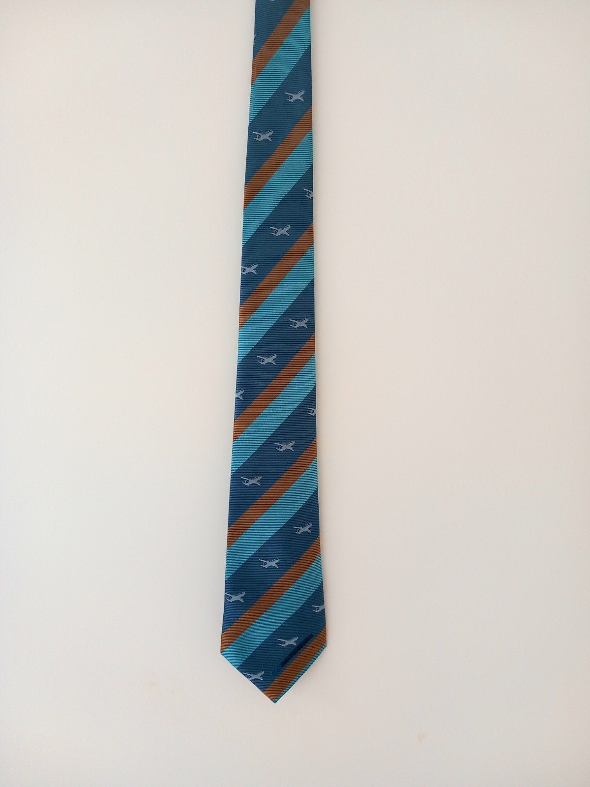 Stropdas van Rotterdam Airport, Kleding | Heren, Stropdassen, Ophalen of Verzenden, Gedragen, Blauw, Met patroon