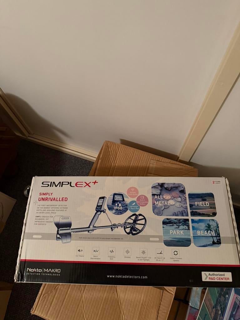 Nokta makro simplex+ metaal detector compleet, Ophalen of Verzenden, Zo goed als nieuw, Overige merken