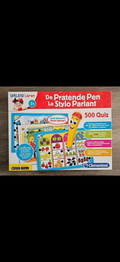 Clementoni De Pratende Pen 500 Quiz - Educatief Spel, Kinderen en Baby's, Speelgoed | Educatief en Creatief, Ophalen, Nieuw, Taal en Lezen