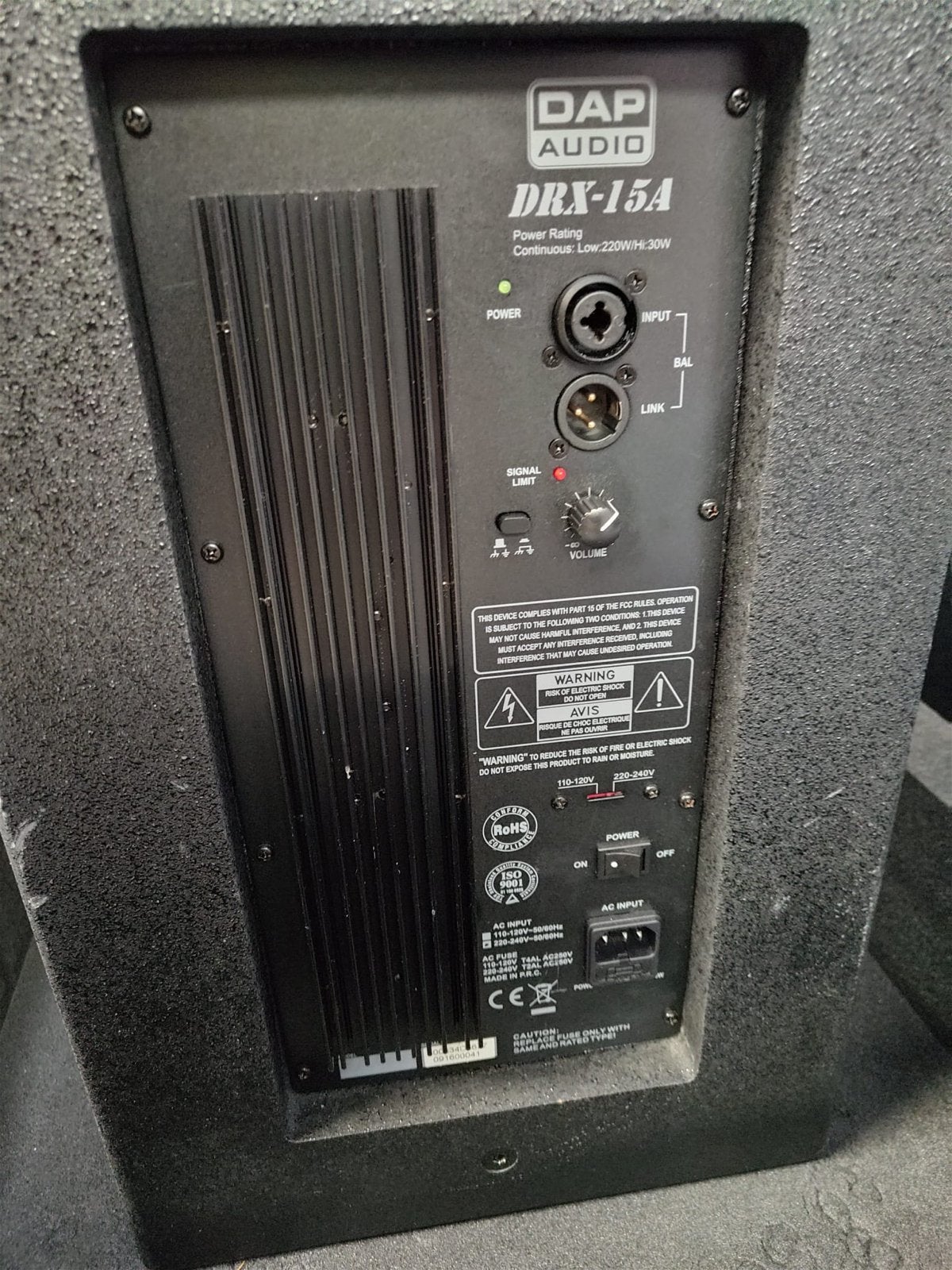 Set van 2 DAP Audio DRX-15A actieve topkasten met flightcase, Audio, Tv en Foto, Luidsprekers, Gebruikt, Party speaker, Ophalen
