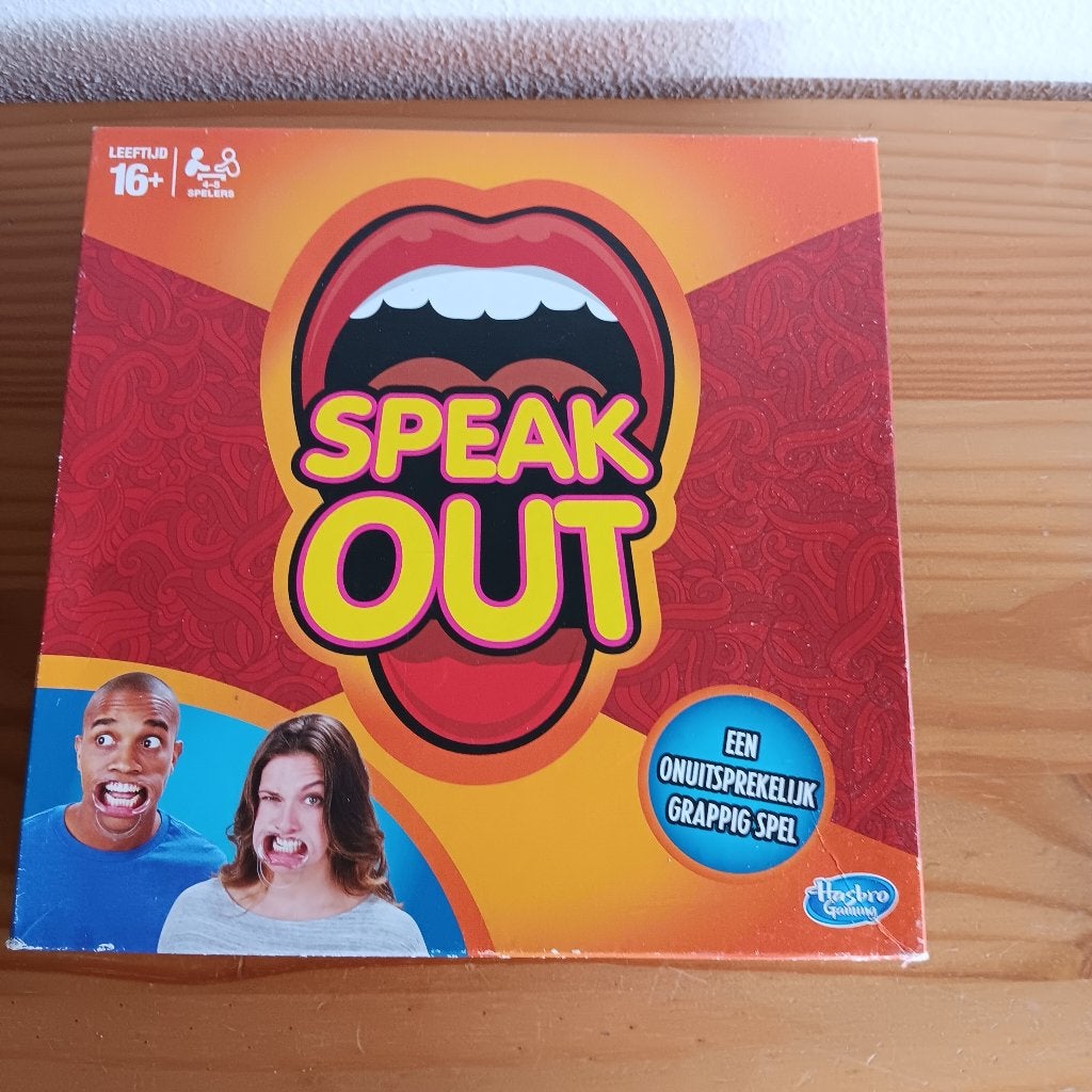 Speak Out Gezelschapsspel - Hasbro, Vijf spelers of meer, Ophalen of Verzenden, Zo goed als nieuw, Hasbro