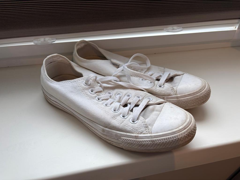 Witte Converse All Star Sneakers Maat 42, Ophalen of Verzenden, Gedragen, Wit, Sneakers of Gympen