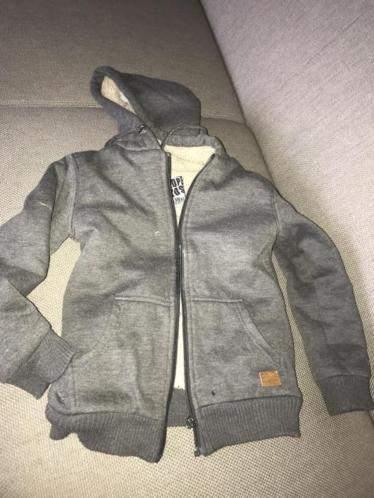 Terstal borgvest europe kids 134 grijs grijze vest gevoerd, Verzenden, Gebruikt, Jongen, Trui of Vest