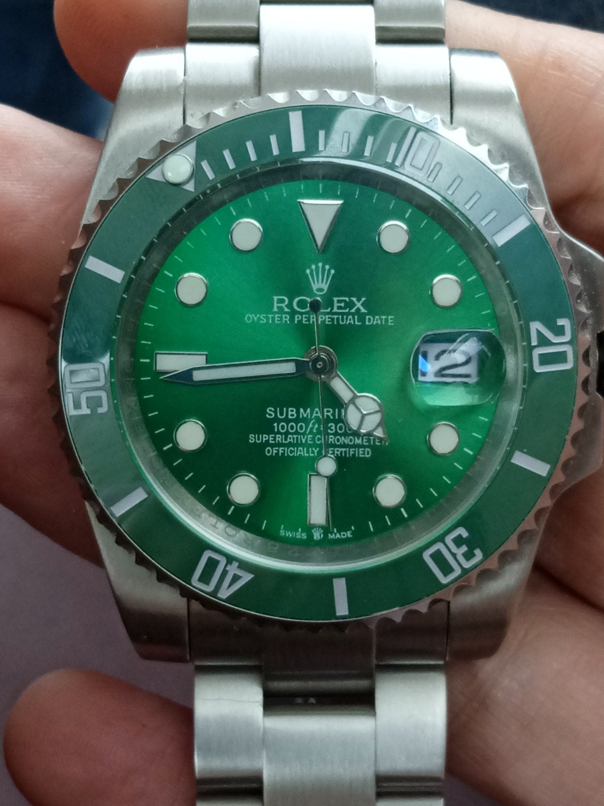 Rolex Submariner Horloge - Groene Wijzerplaat, Verzenden