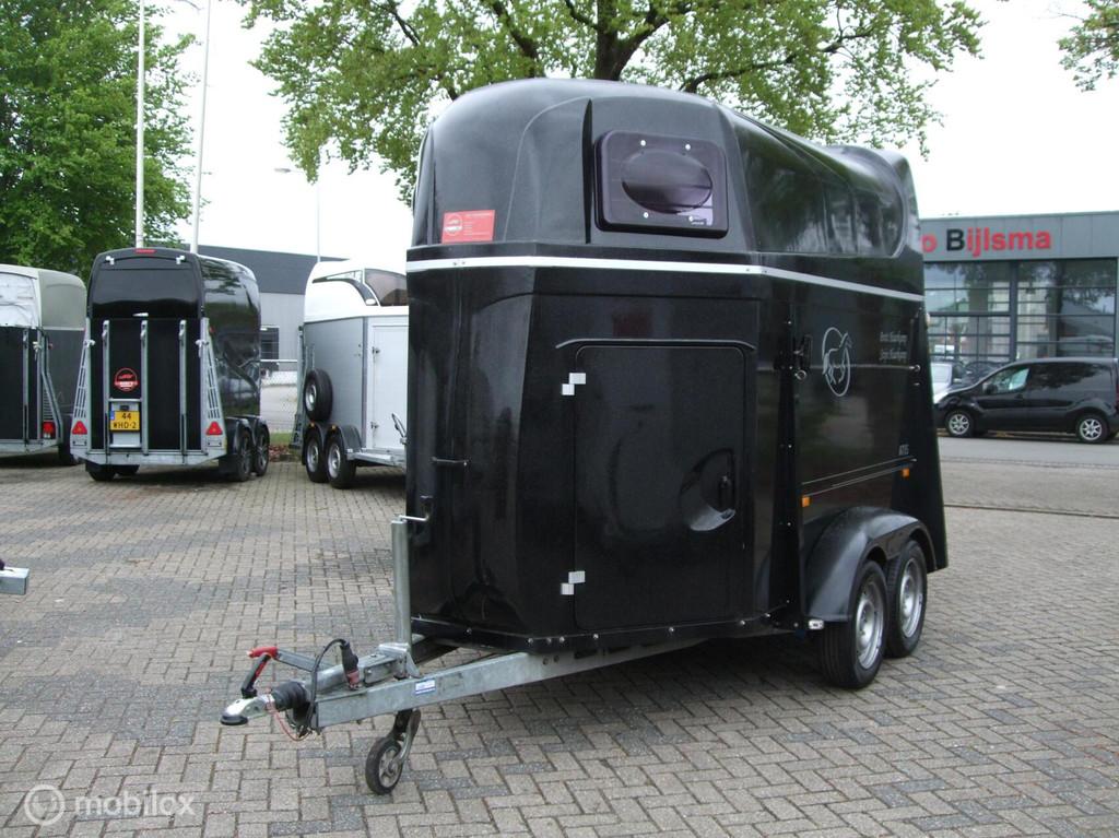 Hele mooie polyester Humbaur 2 paards met aluminium vloer., Gebruikt, Overige typen