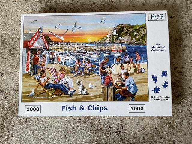 legpuzzel Fish & Chips  1000 stukjes, Ophalen of Verzenden, Nieuw