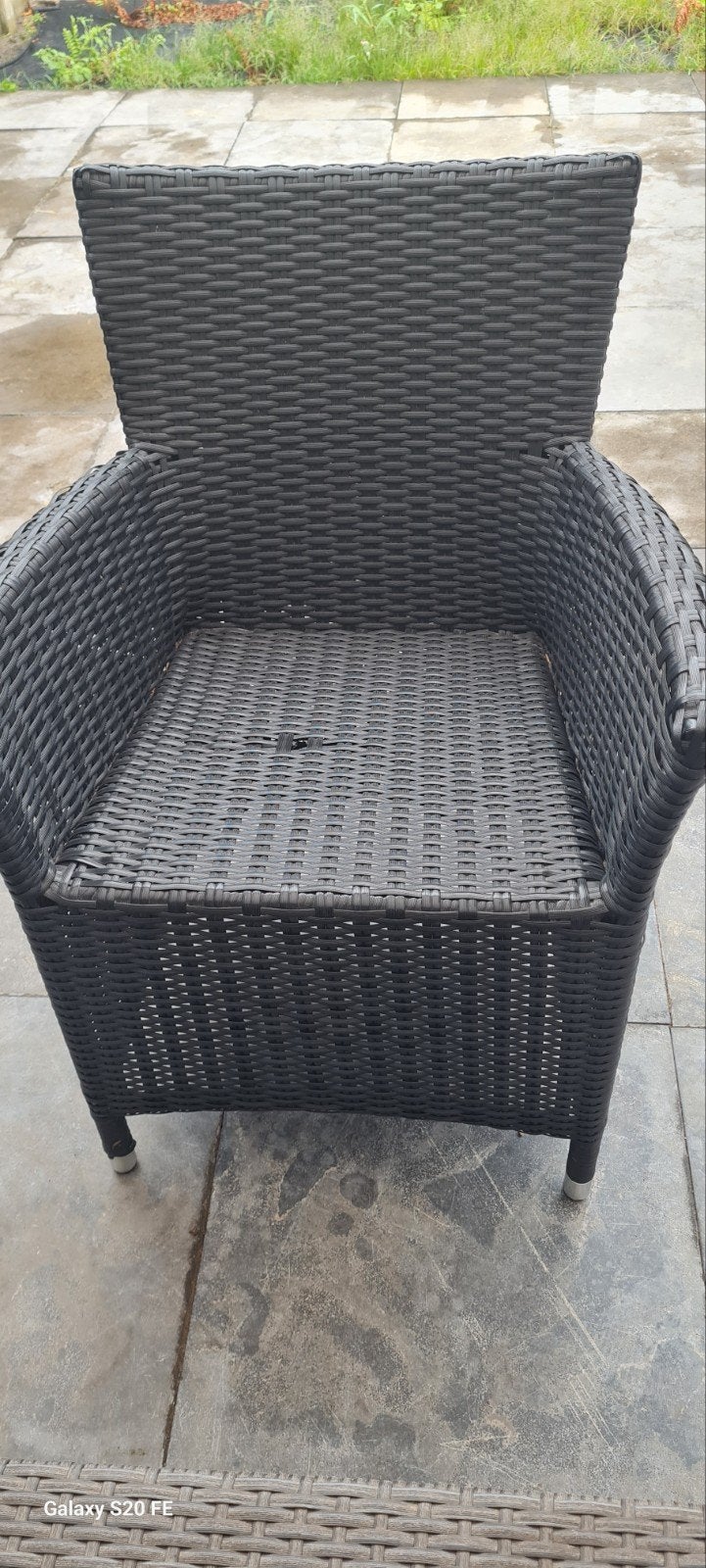 tuinstoelen en loungebank met kussen, Ophalen, Gebruikt, Campingstoel