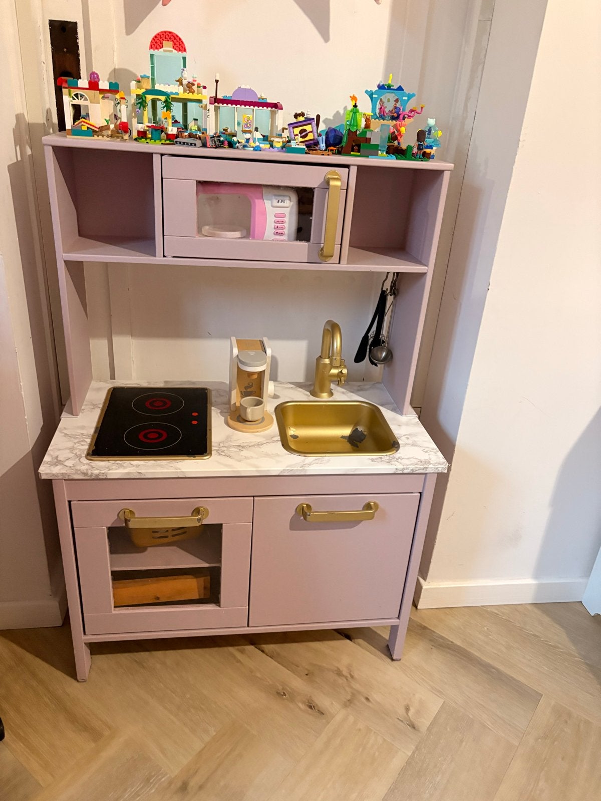 IKEA Duktig Speelkeuken - Roze met Gouden Details, Ophalen, Gebruikt, Hout, Speelkeuken