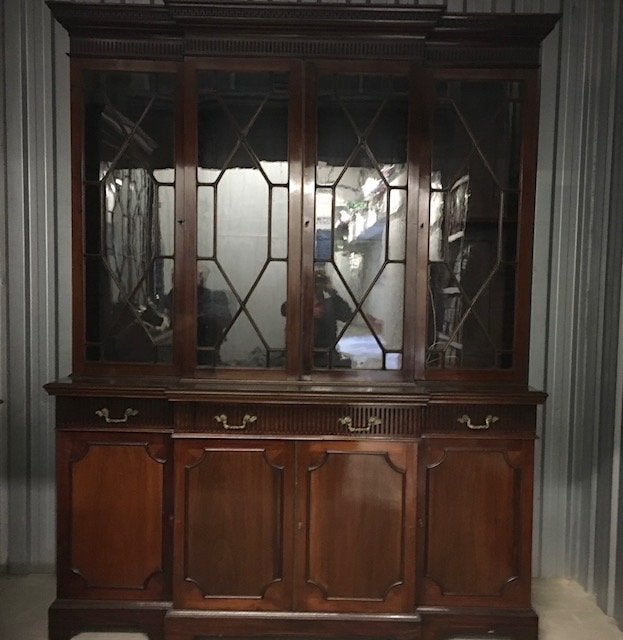 Engelse mahoniehouten boekenkast – George III, Antiek en Kunst, Ophalen