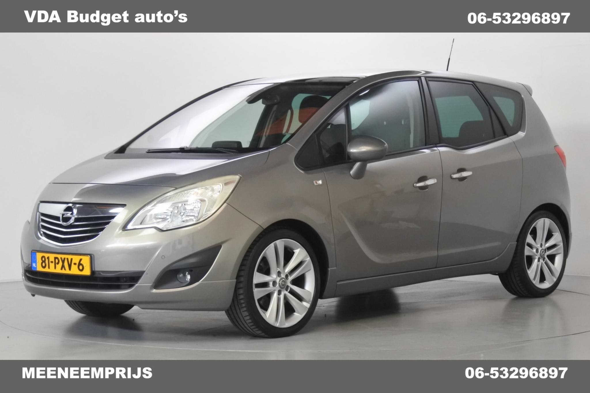 Opel Meriva 1.4 Turbo Cosmo Panorama Trekhaak AGR stoelen AP, Voorwielaandrijving, Euro 5, Gebruikt, 680 kg