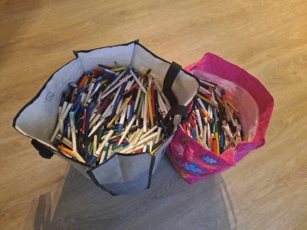 Gratis! verzameling reclamepennen, Verzamelen, Gebruikt, Balpen, Met reclame, Ophalen