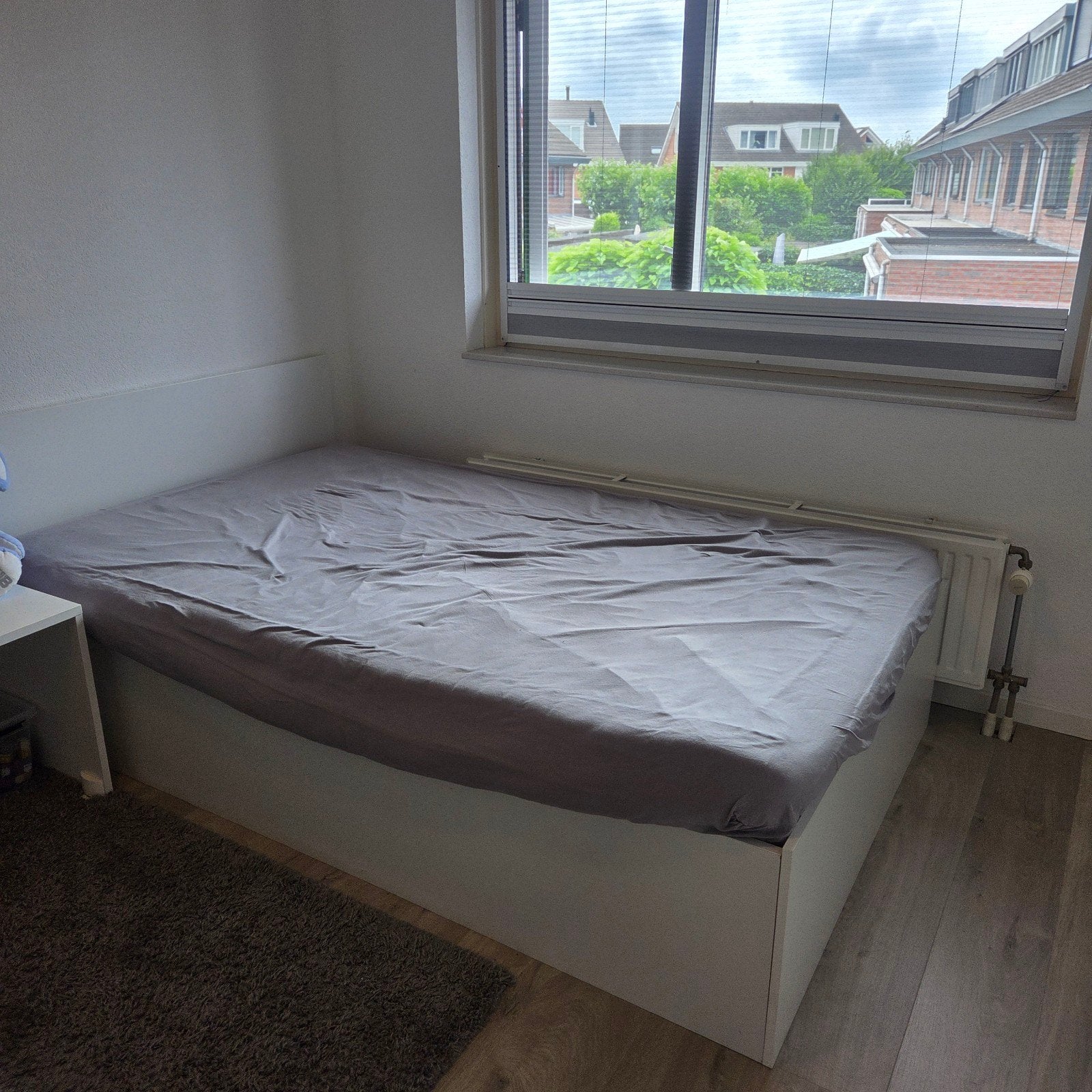 Bed van 120x200 incl matras wit, Huis en Inrichting, Slaapkamer | Bedden, Ophalen, Modern en functioneel, Gebruikt, Eenpersoons