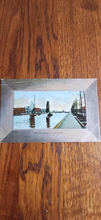 Leeuwarden: Het Nieuwe Kanaal twee botters / 1910, Ophalen of Verzenden, Voor 1920, Gelopen, Friesland