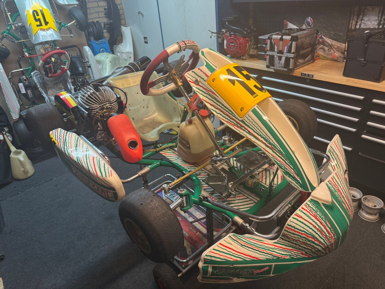 Tony kart EVS mini + TM 60cc, Ophalen, Zo goed als nieuw, Kart