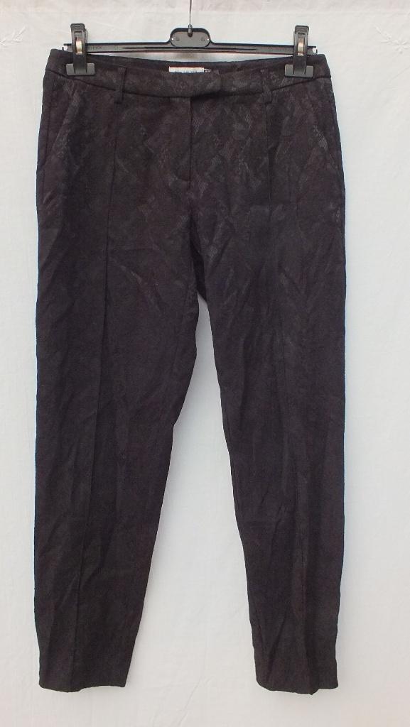 Zwarte broek met bloemenmotief mt 38 merk Bon A Parte, Kleding | Dames, Maat 38/40 (M), ., Zwart, Ophalen of Verzenden