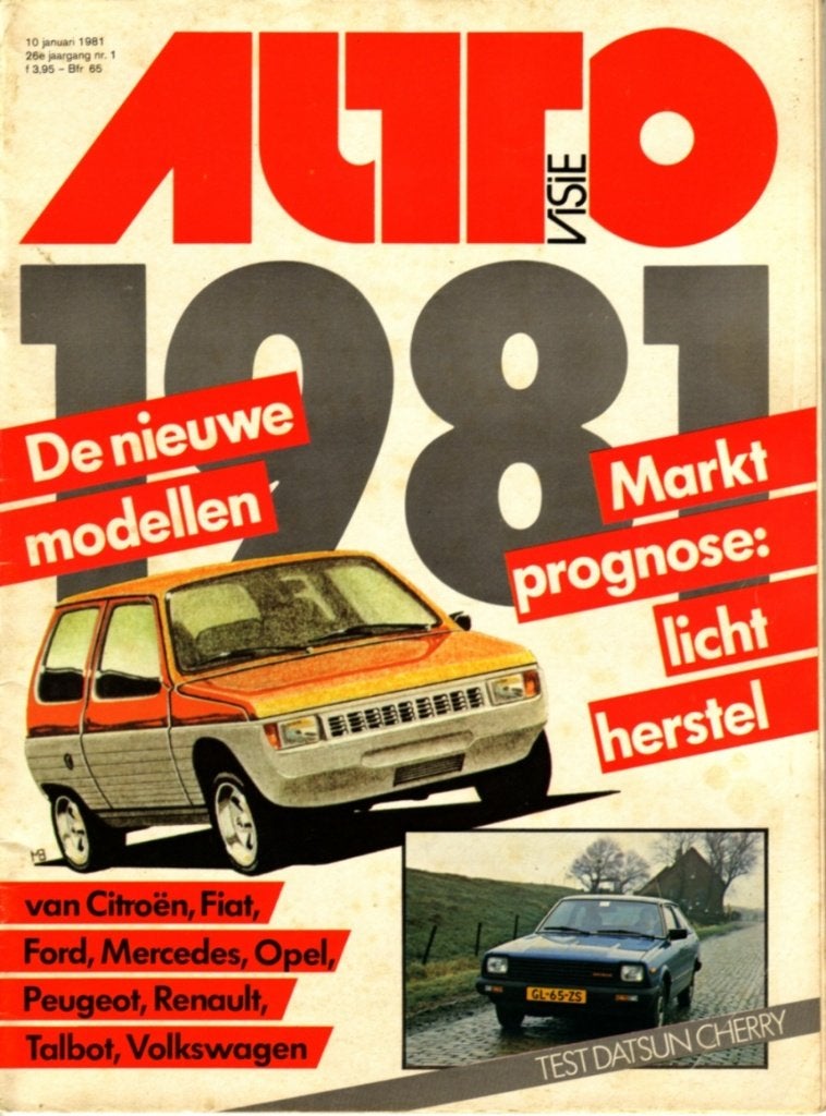 Autovisie test Datsun Cherry Januari 1981, Ophalen of Verzenden, Gelezen, Overige merken