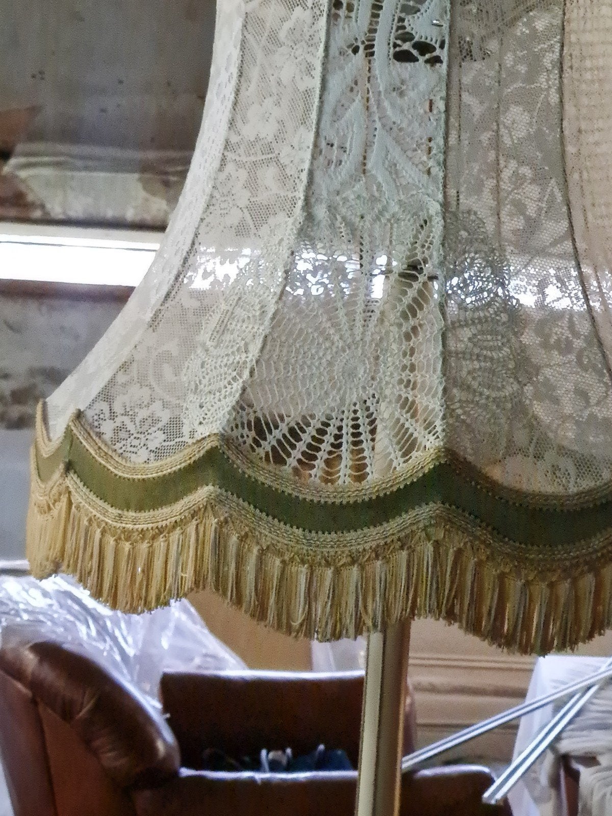 Vintage Schemerlamp Jaren '50 - gepimpt., Ophalen, Gebruikt, Vintage, E27 (groot)