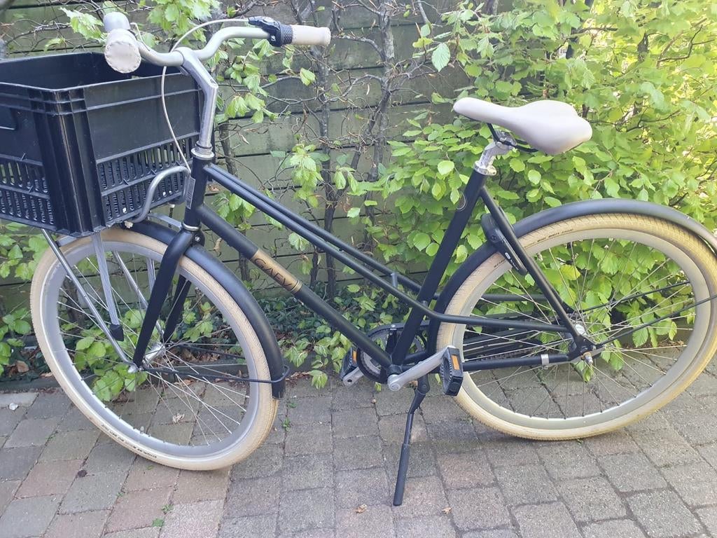 Stadsfiets met versnellingen en voordrager, Fietsen en Brommers, Fietsen | Dames | Damesfietsen, Velgrem, Versnellingen, Ophalen