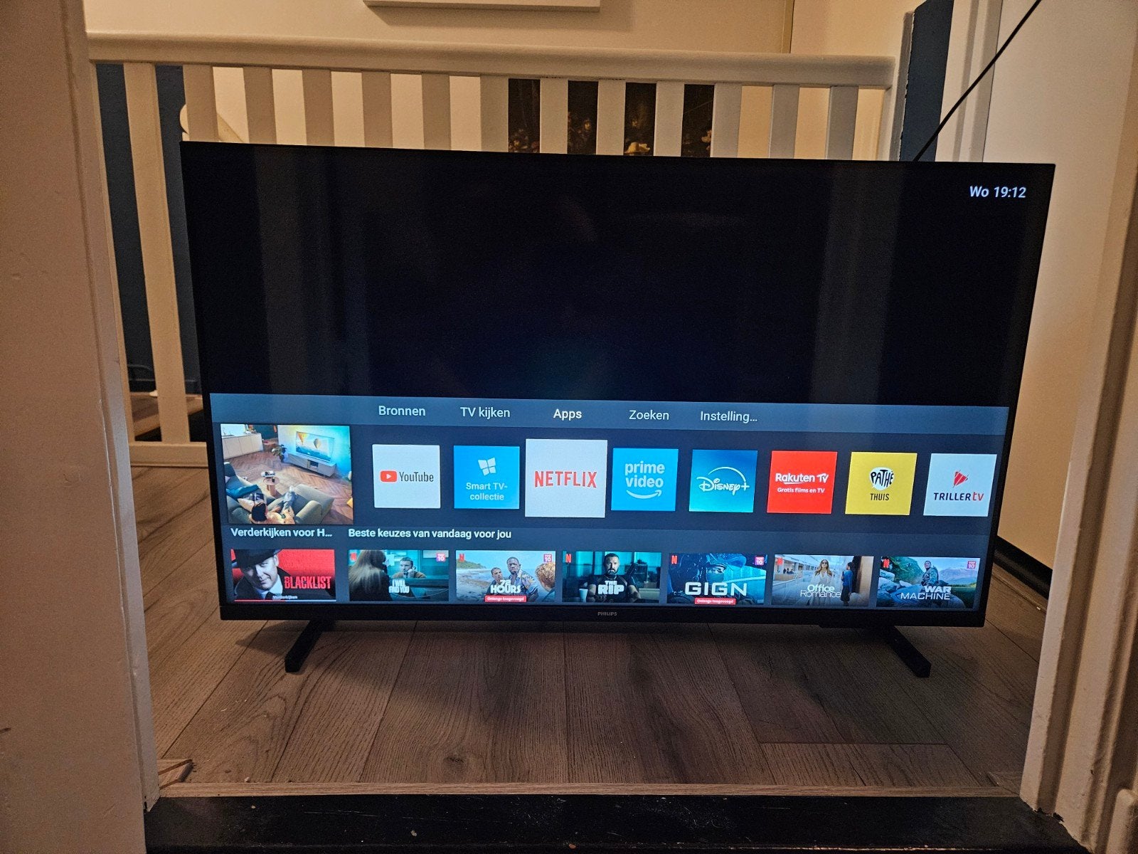 ZGAN 43" 4K Philips smart tv met afstandsbediening, Ophalen, Philips, LED, 50 Hz