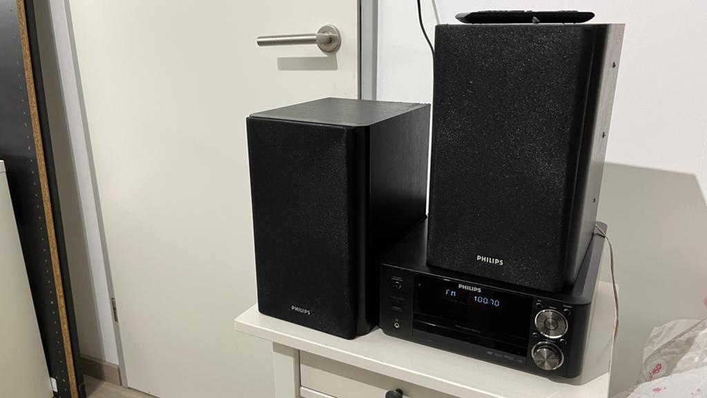 Philips audio set met DVD speler en speakers, Ophalen, Philips, Gebruikt, Microset