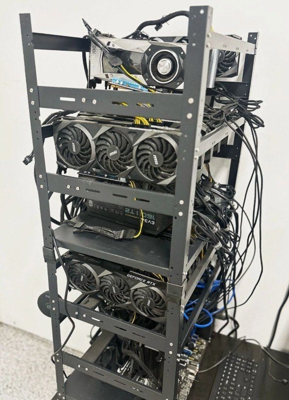 mining rig, Ophalen, PCI-Express 4, HDMI, Nvidia