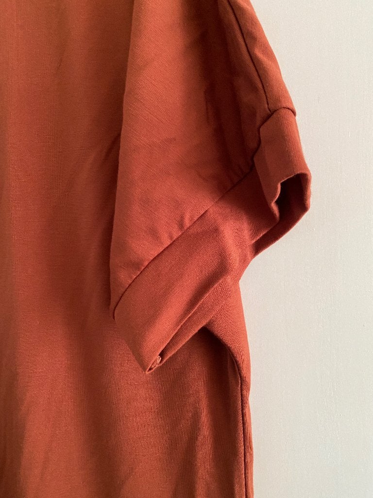 Fijn zomer jurkje, Kleding | Dames, Jurken, Bruin, Maat 42/44 (L), Ophalen of Verzenden, Zo goed als nieuw