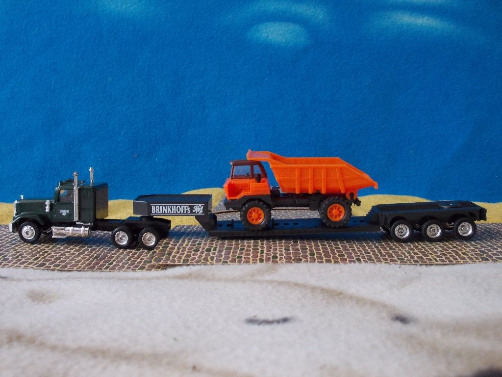 Mack Superliner dieplader+Perlini Dump truck AANBIEDING SET1, Ophalen of Verzenden, Nieuw, Bus of Vrachtwagen, Overige merken