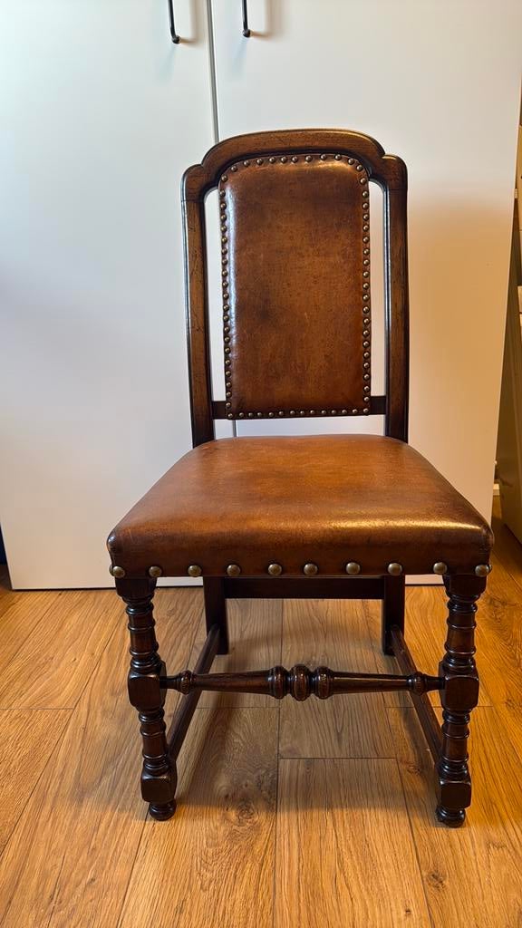 Eetkamer stoelen, Ophalen, Bruin, Leer