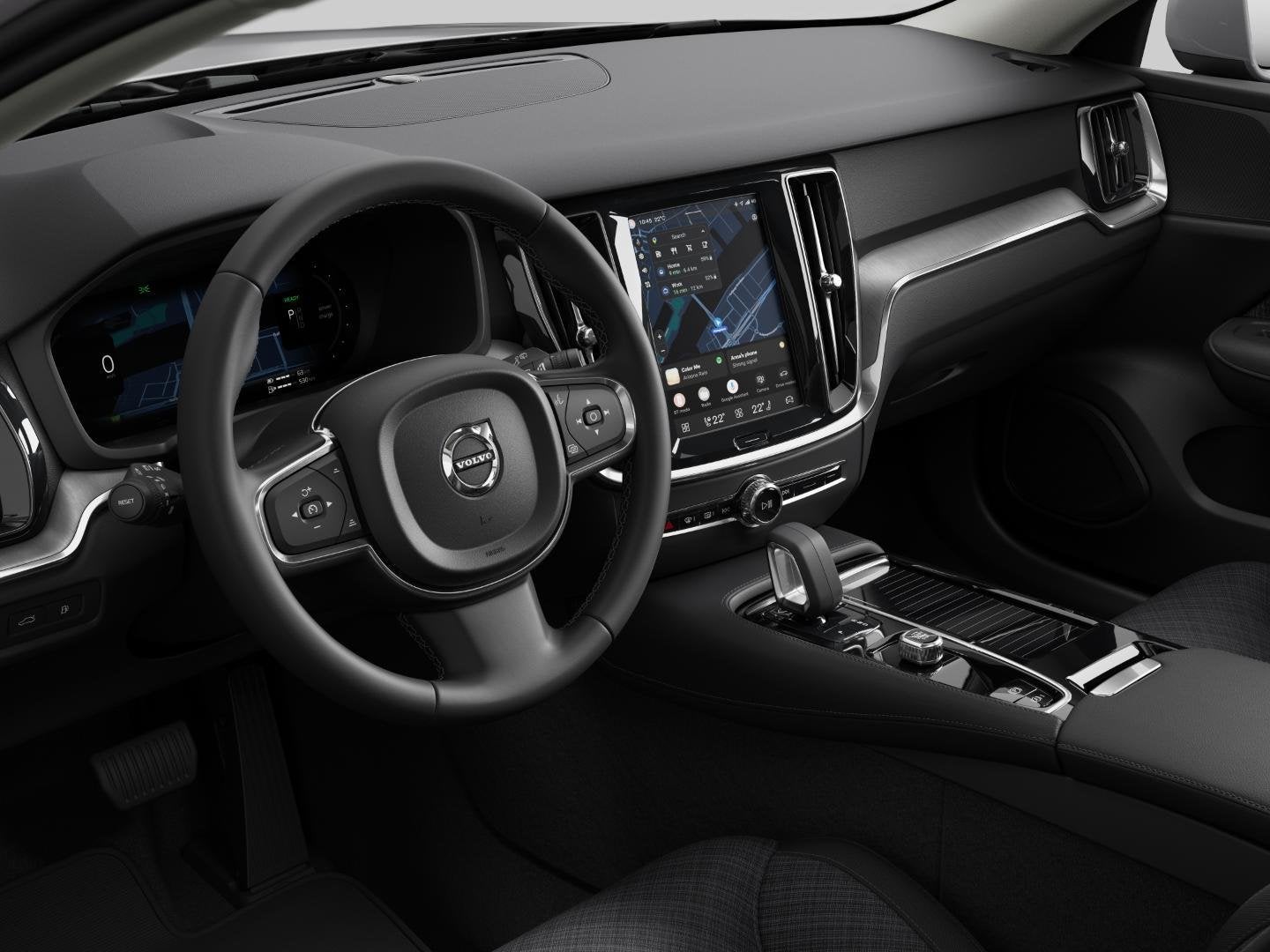 Volvo V60 T6 Plug-in hybrid AWD Essential | Apple Carplay |, Automaat, Stof, 4 cilinders, Zilver of Grijs