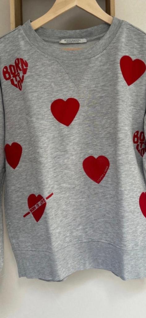 Scotch & Soda sweater maat L met rode hartjes, Maat 42/44 (L), Scotch & Soda, Ophalen of Verzenden, Zo goed als nieuw