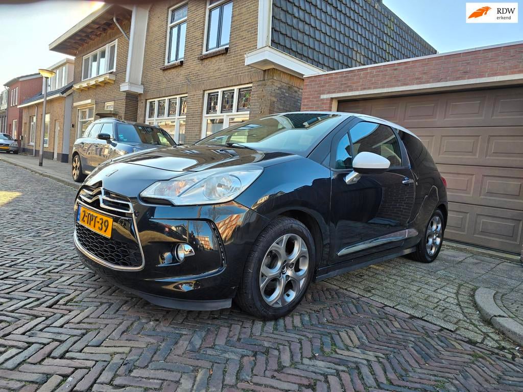 Citroen DS3 1.4 Sport Chic | Apk | Rijklaar, Voorwielaandrijving, Stof, Zwart, Bedrijf
