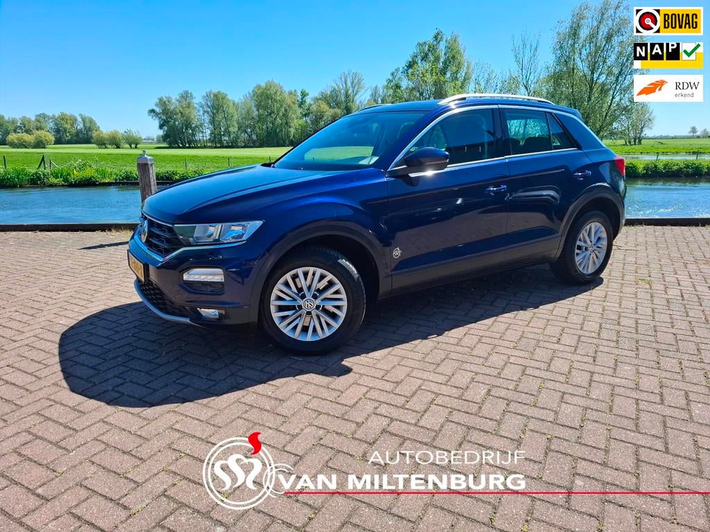 Volkswagen T-Roc 1.0 TSI Style Clima Apple Carplay / Android, Auto's, Volkswagen, Gebruikt, Blauw, 116 pk, Origineel Nederlands