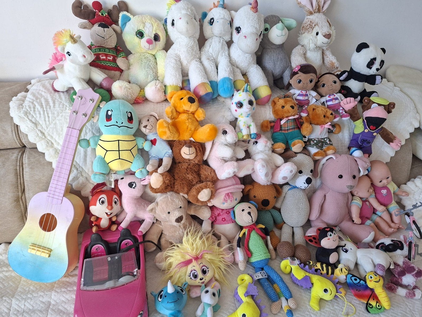 Grote collectie knuffels en speelgoed, Kinderen en Baby's, Speelgoed | Knuffels en Pluche, Gebruikt, Eenhoorn, Disney, Ophalen of Verzenden