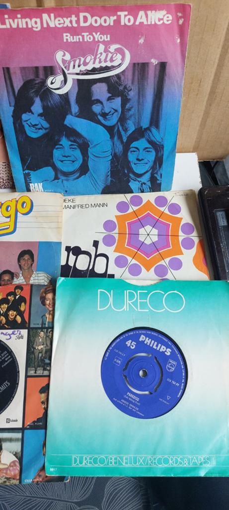 Partij 50-60-70 jaren singles en jonger., Cd's en Dvd's, Vinyl Singles, Gebruikt, Pop, Ophalen