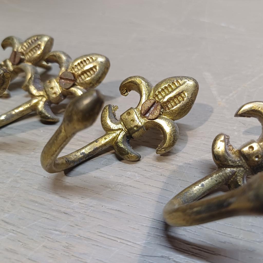 KOPER MESSING HAAKJE HAAKJES, Ophalen of Verzenden, Klassiek, Zo goed als nieuw, Goud
