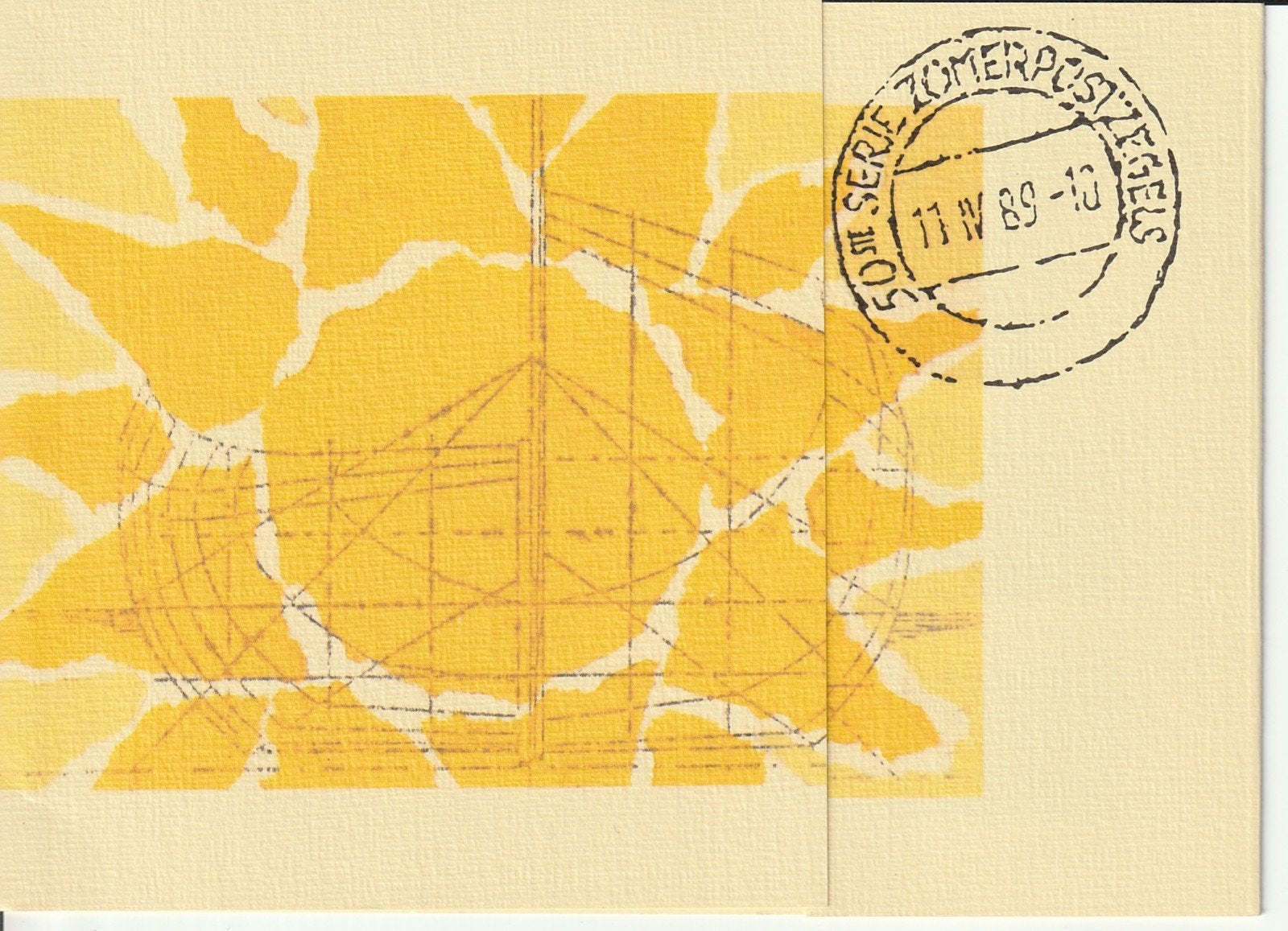 Zomerbedankkaart 1989 Comité Zomerpostzegels, Postzegels en Munten, Postzegels | Nederland, Ophalen of Verzenden, Na 1940, Postfris