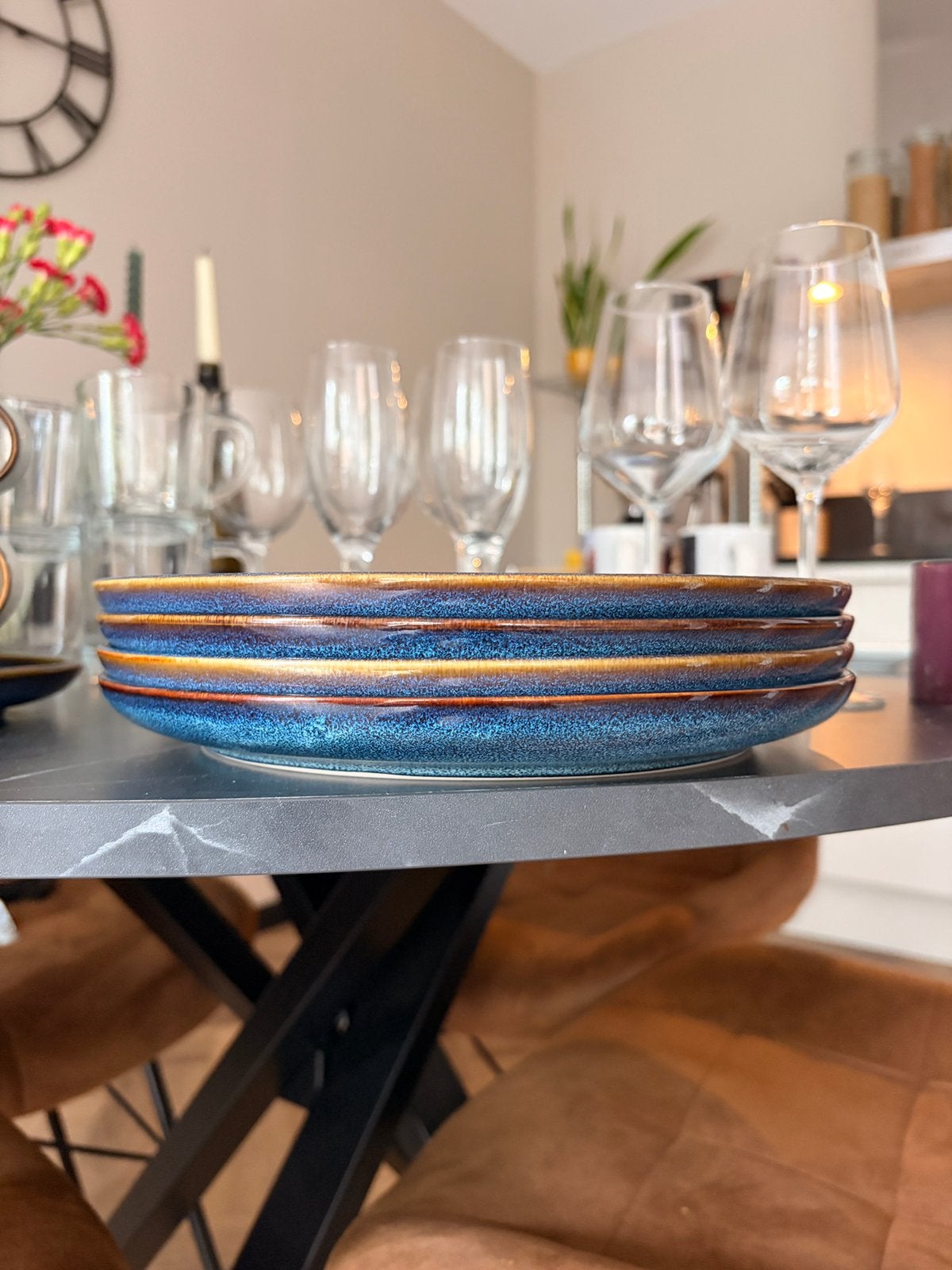 4 ikea dinerborden GLADELIG, Ophalen, IKEA, Zo goed als nieuw, Bord(en)