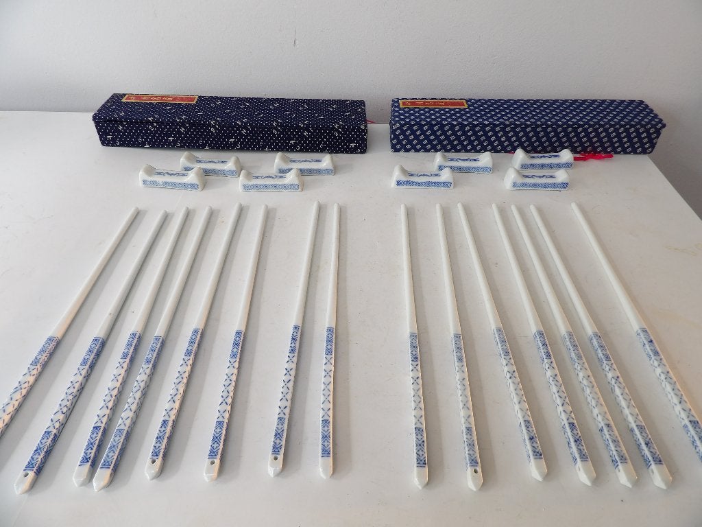 Chinese Tafelset, wit/blauw, Ophalen of Verzenden