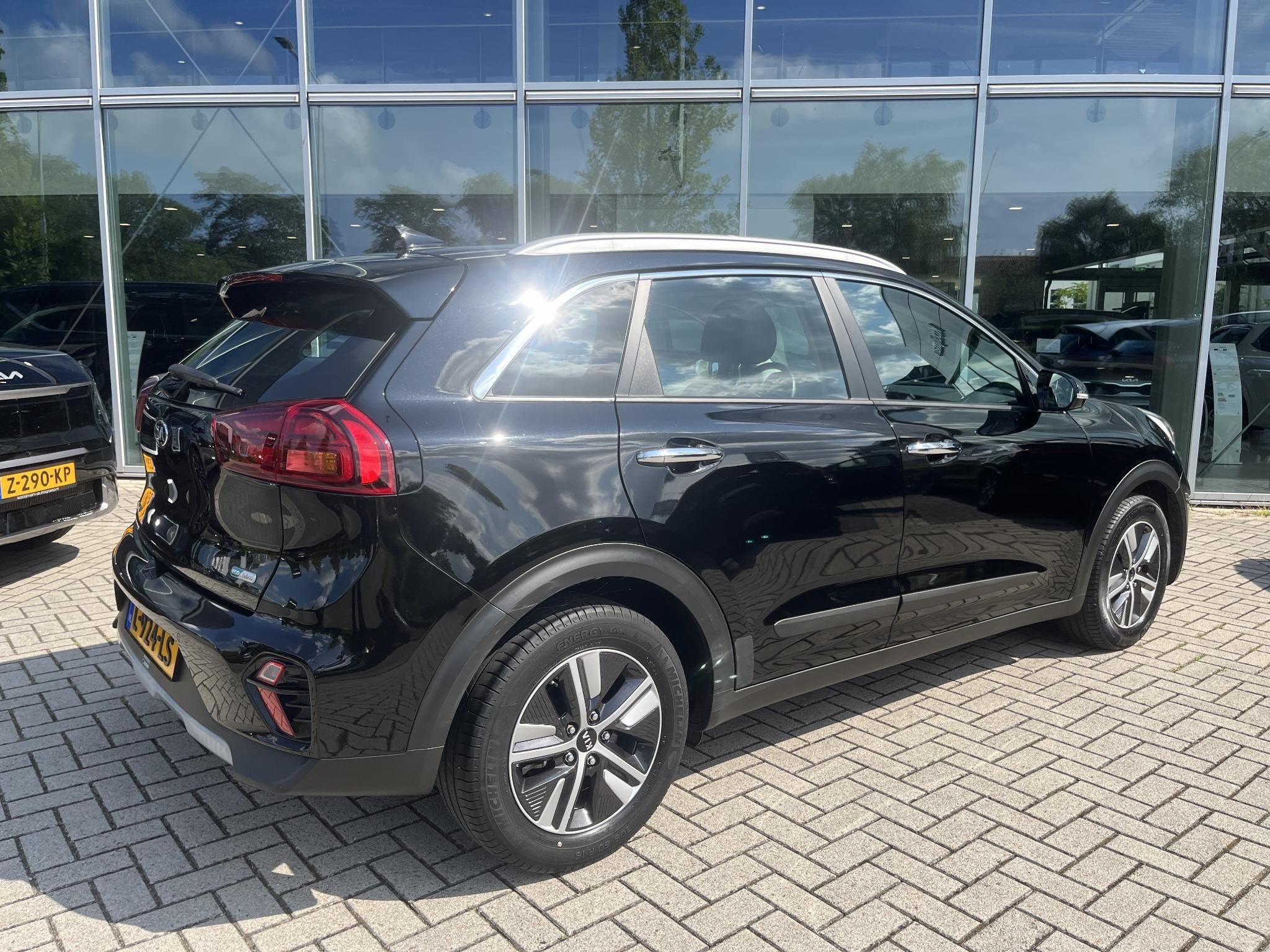 Kia Niro 1.6 GDi Hybrid DynamicLine, Auto's, Gebruikt, Euro 6, 2 kWh, Leder en Stof
