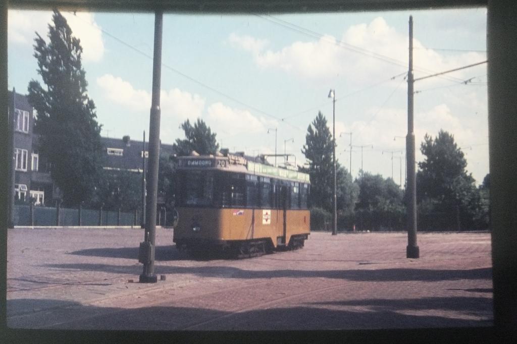 4-asser 405 RET Rotterdamse Electrische Tram Rotterdam Dia, Verzamelen, Spoorwegen en Tramwegen, Ophalen of Verzenden, Gebruikt