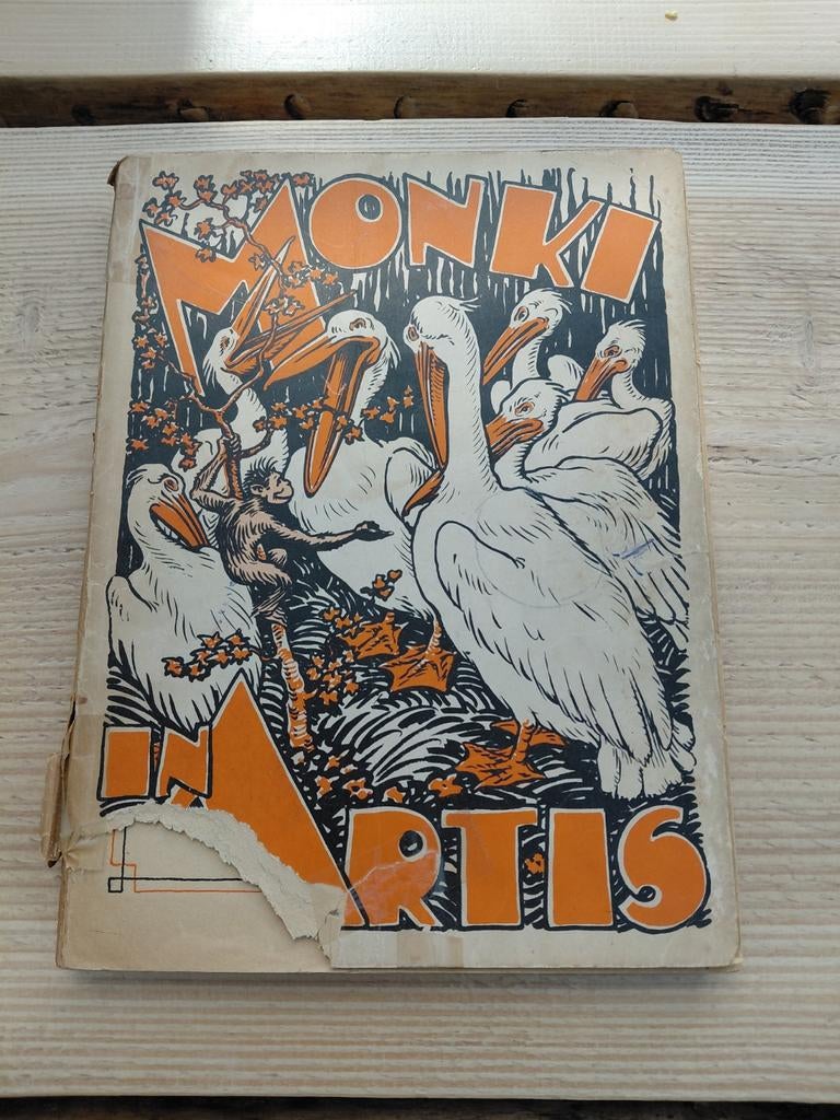 Monki in Artis - Vintage Kinderboek, Boeken, Ophalen of Verzenden, Gelezen, Onbekend, Fictie algemeen