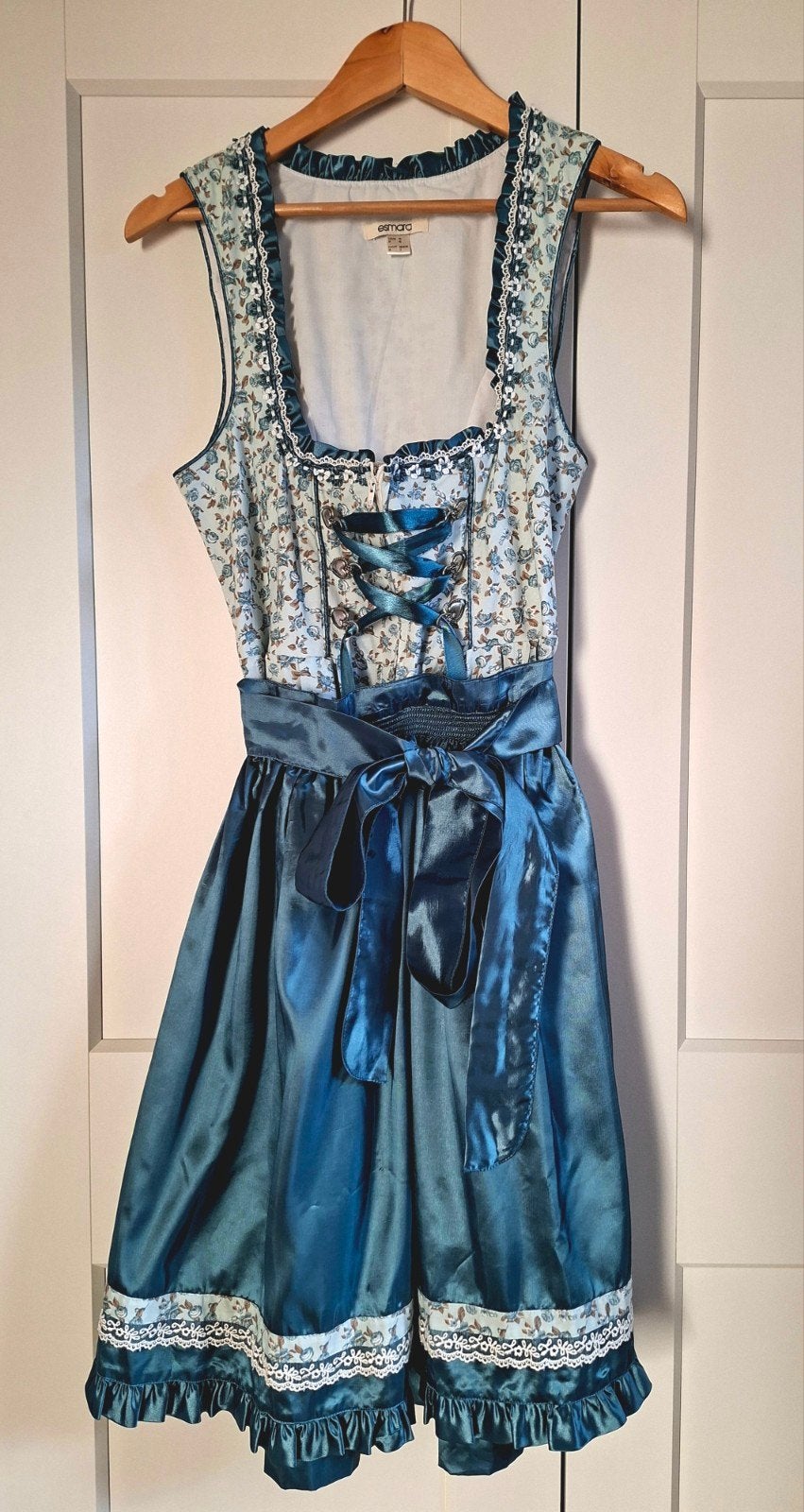 Dirndl jurk - Maat 38 (M) - Zo goed als nieuw, Kleding | Dames, Maat 38/40 (M), Zo goed als nieuw, Knielengte, Groen