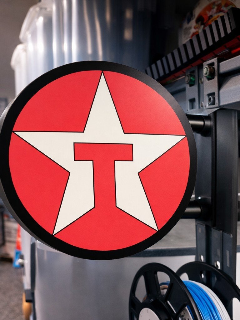 Nieuw Texaco Dubbelzijdig Lichtbord 23cm, Ophalen of Verzenden, Nieuw