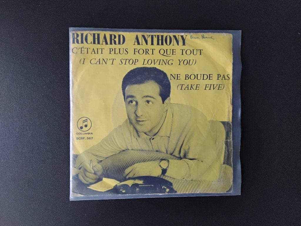 Richard Anthony - C'etait Plus Fort Que Tout., Verzenden, Gebruikt, 7 inch, Pop